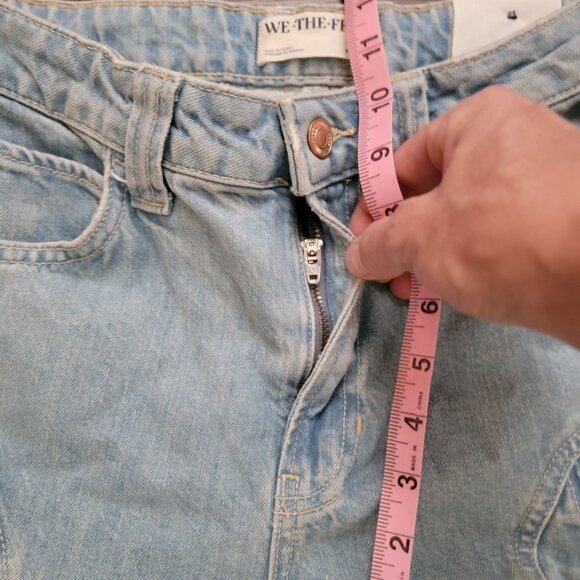 Free People Pandora Wide Leg Jeans Womens 26 Boho Chic Cottagecore Hippie Retro - Picture 7 of 9